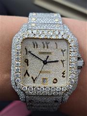CARTIER Gent's Wristwatch 4072 18K STAINLESS SANTOS